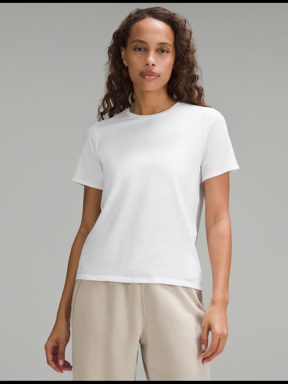 Lululemon organic cotton straight hem T-shirt
